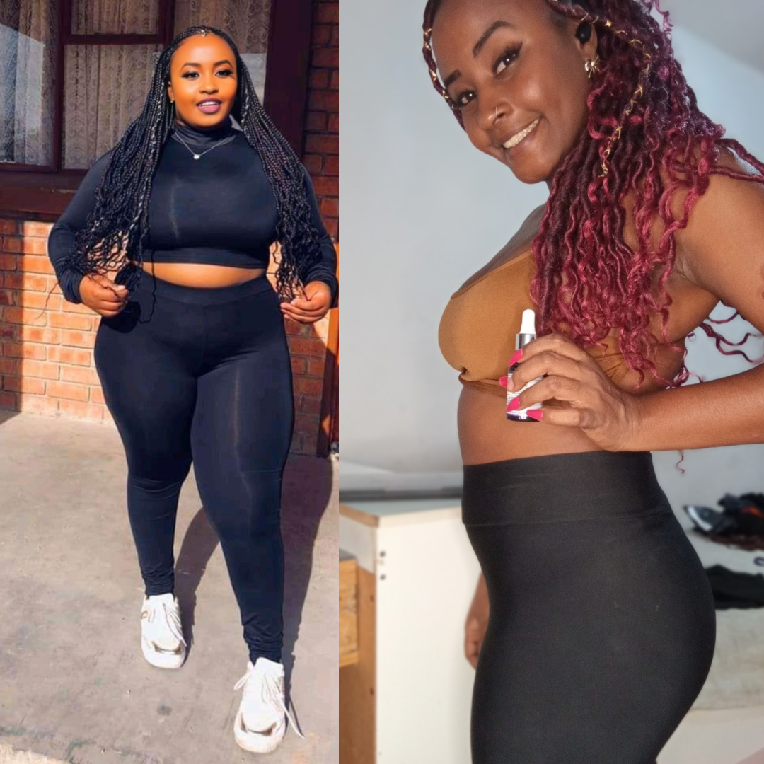 Montagem de antes e depois enviada para composição de prova social